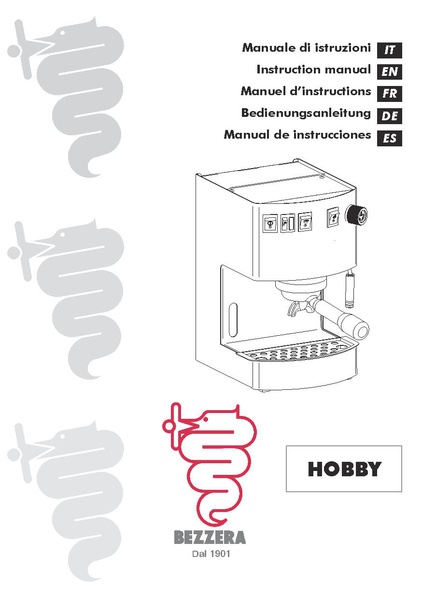 File:Bezzera Hobby 01 User Manual.pdf - Whole Latte Love Support ...