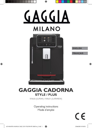 Gaggia Cadorna Plus Manual.pdf