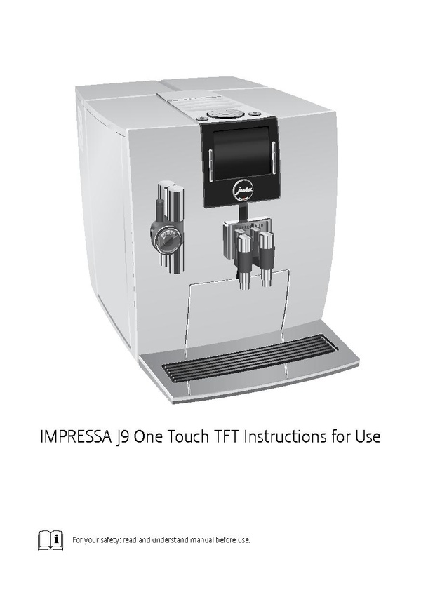 Jura Impressa J9/diagrams and manuals - Whole Latte Love Support Library