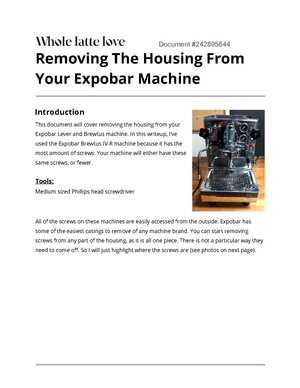Removing The Housing From Your Expobar Machine.pdf